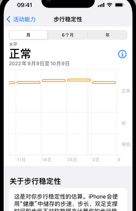 漳县iPhone手机维修如何在iPhone开启'步行稳定性通知'