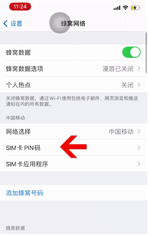 漳县苹果14维修网分享如何给iPhone14的SIM卡设置密码 