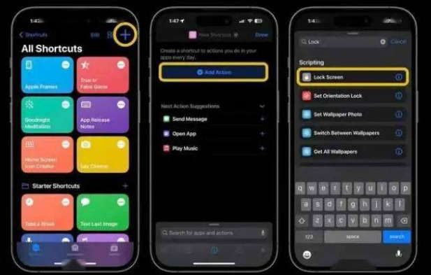 漳县苹果14锁屏维修店分享iPhone14升级iOS16.4后如何创建锁屏快捷方式 