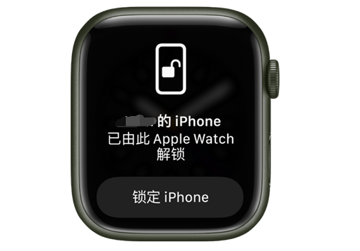 漳县苹果手机维修分享用 AppleWatch 解锁配备面容 ID 的 iPhone方法 